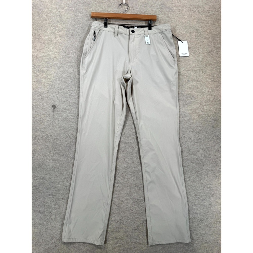 Industrie Australia The Sierra Pants Mens 32 Sand Pockets Flat Front Agile Fit